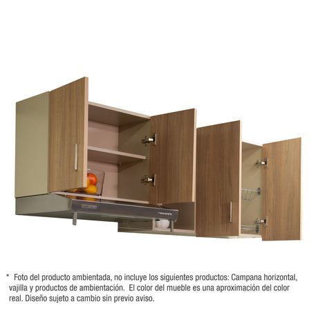Mueble Superior de Cocina Challenger Acandi 150x60cm con Espacio para Extractor - MUEBLES SUPERIORES DE COCINA | Bylmo