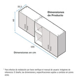 Mueble Superior de Cocina Challenger Acandi 150x60cm con Espacio para Extractor - MUEBLES SUPERIORES DE COCINA | Bylmo