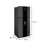 Nevera Challenger Black Gris y Negro 69x164cm No Frost de 341 Litros con Dispensador de Agua y con Congelador - NEVERAS | Bylmo