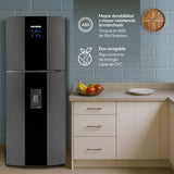 Nevera Challenger Black Gris y Negro 69x174cm No Frost de 367 Litros con Dispensador de Agua y con Congelador - NEVERAS | Bylmo