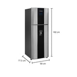 Nevera Challenger Black Gris y Negro 69x182cm No Frost de 432 Litros con Dispensador de Agua y con Congelador - NEVERAS | Bylmo