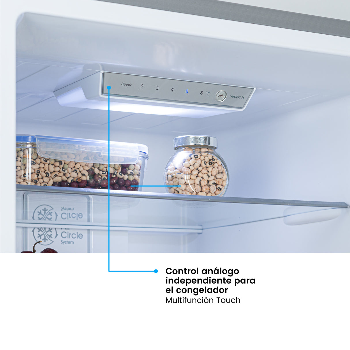 Nevera Challenger Bottom Freezer Gris 60x185cm No Frost de 325 Litros y con Congelador - NEVERAS | Bylmo