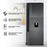 Nevera Inverter Challenger E - Cool Gris Oscuro 68x185cm No Frost de 462 Litros con Dispensador de Agua y con Congelador - NEVERAS | Bylmo