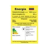Nevera Inverter Challenger E - Cool Gris Oscuro 68x180cm No Frost de 403 Litros con Dispensador de Agua y con Congelador - NEVERAS | Bylmo