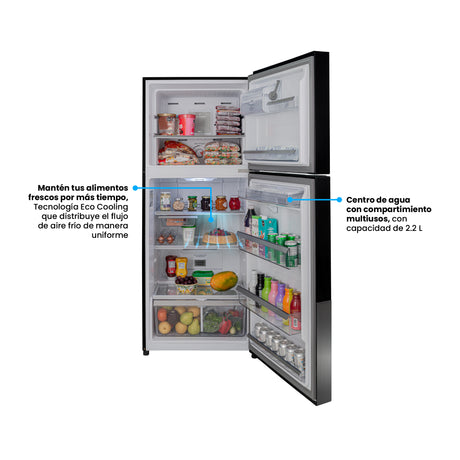Nevera Challenger E - Cool Gris Oscuro 68x172cm No Frost de 379 Litros con Dispensador de Agua y con Congelador - NEVERAS | Bylmo