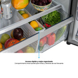 Nevera Challenger E - Cool Gris Oscuro 68x172cm No Frost de 379 Litros con Dispensador de Agua y con Congelador - NEVERAS | Bylmo