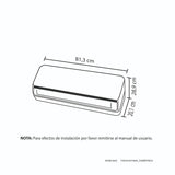 Aire Acondicionado Haceb Blanco 164x79cm 110 Voltios de 12000 BTU con Filtro y Control Remoto - AIRES ACONDICIONADOS | Bylmo