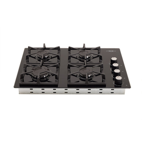 Estufa de empotrar Haceb Negro 63x48cm de Gas Natural con Cuatro Quemadores - ESTUFAS DE EMPORTRAR Y CUBIERTAS | Bylmo