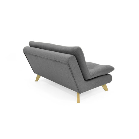 Sofá Toulouse Gris y Matiz Natural 140x80cm de Dos Puestos sin Apoya Brazos - SOFAS Y POLTRONAS | Bylmo