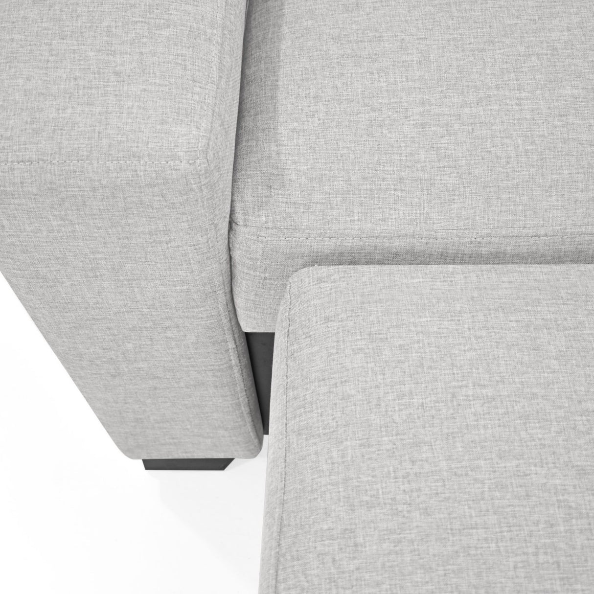 Sofá Cama Hamburgo Plata y Matiz Wengue 160x86cm de Dos Puestos Reclinable sin Apoya Brazos - SOFAS Y POLTRONAS | Bylmo