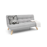 Sofá Cama Porto Plata y Matiz Natural 182x85cm de Tres Puestos Reclinable sin Apoya Brazos - SOFAS Y POLTRONAS | Bylmo