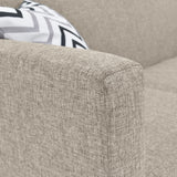 Sofá en L Burdeos Beige y Matiz Natural 192x82cm de Tres Puestos con Apoya Brazos - SOFAS Y POLTRONAS | Bylmo