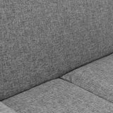 Sala Burdeos Gris y Matiz Natural 192x82cm de Tres Puestos con Apoya Brazos - SOFAS Y POLTRONAS | Bylmo