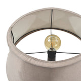 Lámpara de Piso Okasaki Matiz Caoba y Champagne 56x170cm de Pedestal Para Un Foco Led sin Bombillo - LAMPARAS DE PISO | Bylmo