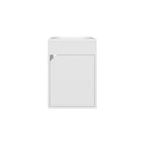 Mueble para Lavamanos Bethel Blanco 39.4x55cm Flotante Individual con Lavamanos de Sobreponer y con Una Puerta - MUEBLES PARA LAVAMANOS | Bylmo