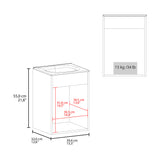 Mueble para Lavamanos Bethel Blanco 39.4x55cm Flotante Individual con Lavamanos de Sobreponer y con Una Puerta - MUEBLES PARA LAVAMANOS | Bylmo