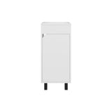 Mueble para Lavamanos Bethel Blanco 40x86.4cm Individual con Lavamanos de Sobreponer y con Una Puerta - MUEBLES PARA LAVAMANOS | Bylmo