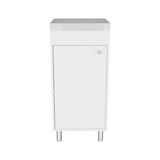 Mueble para Lavamanos Rivera Blanco 40.2x84cm Individual con Lavamanos de Sobreponer y con Una Puerta - MUEBLES PARA LAVAMANOS | Bylmo