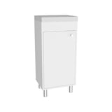 Mueble para Lavamanos Rivera Blanco 40.2x84cm Individual con Lavamanos de Sobreponer y con Una Puerta - MUEBLES PARA LAVAMANOS | Bylmo