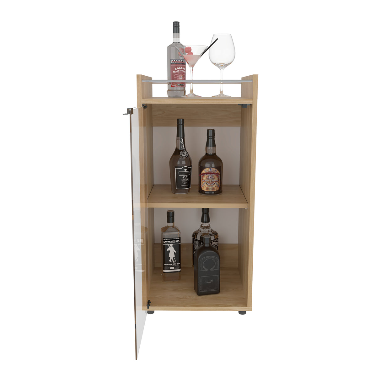 Bar Theba Fresno Europeo 38.1x81.3cm con Dos Compartimientos y con Patas - BARES | Bylmo