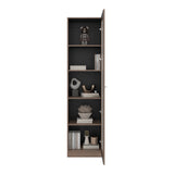 Vitrina Home E6 Avellana y Wengue 45x180.6cm Rectangular con Cuatro Entrepaños - BIBLIOTECAS Y ESTANTERIAS | Bylmo