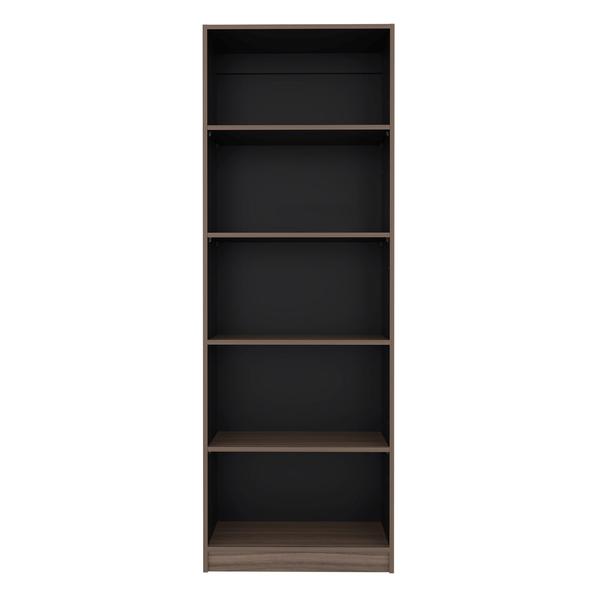 Estantería Home E1 Avellana 62.8x180.6cm Rectangular con Cinco Compartimientos y con Cuatro Entrepaños - BIBLIOTECAS Y ESTANTERIAS | Bylmo