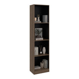 Estantería Home E2 Avellana 45x180.6cm Rectangular con Cuatro Compartimientos y con Tres Entrepaños - BIBLIOTECAS Y ESTANTERIAS | Bylmo