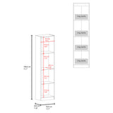 Estantería Home E2 Avellana 45x180.6cm Rectangular con Cuatro Compartimientos y con Tres Entrepaños - BIBLIOTECAS Y ESTANTERIAS | Bylmo
