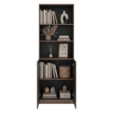 Estantería Home E4 Avellana 62.8x180.6cm Rectangular con Tres Compartimientos y con Tres Entrepaños - BIBLIOTECAS Y ESTANTERIAS | Bylmo