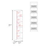 Vitrina Home E6 Cartagena y Wengue 45x180.6cm Rectangular con Cuatro Entrepaños - BIBLIOTECAS Y ESTANTERIAS | Bylmo