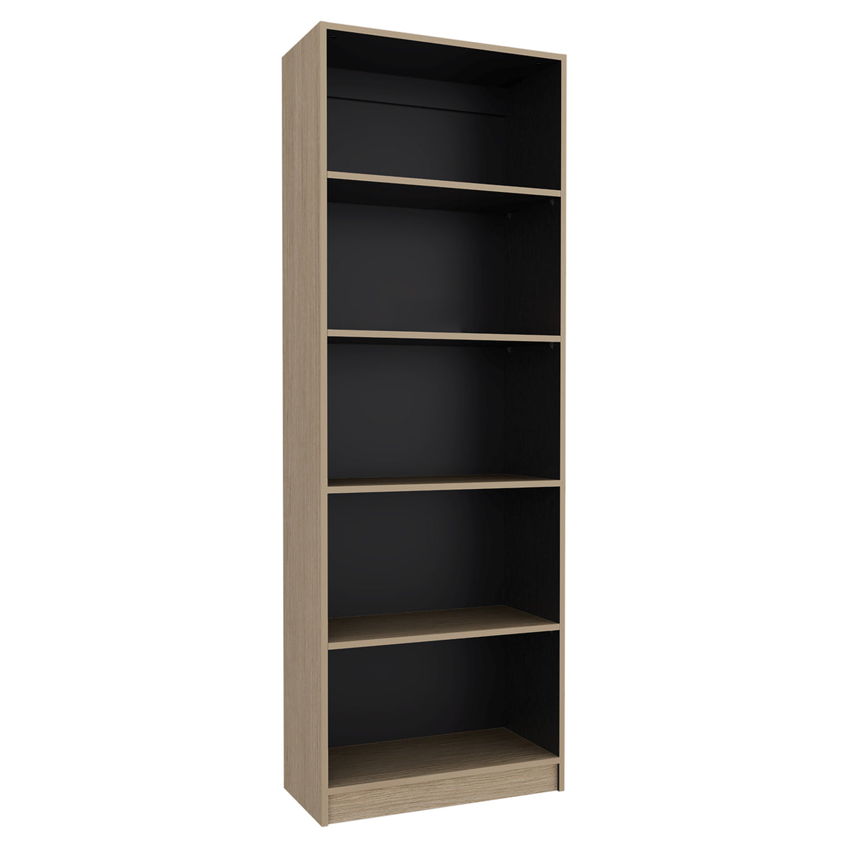 Estantería Home E1 Cartagena 62.8x180.6cm Rectangular con Cinco Compartimientos y con Cuatro Entrepaños - BIBLIOTECAS Y ESTANTERIAS | Bylmo