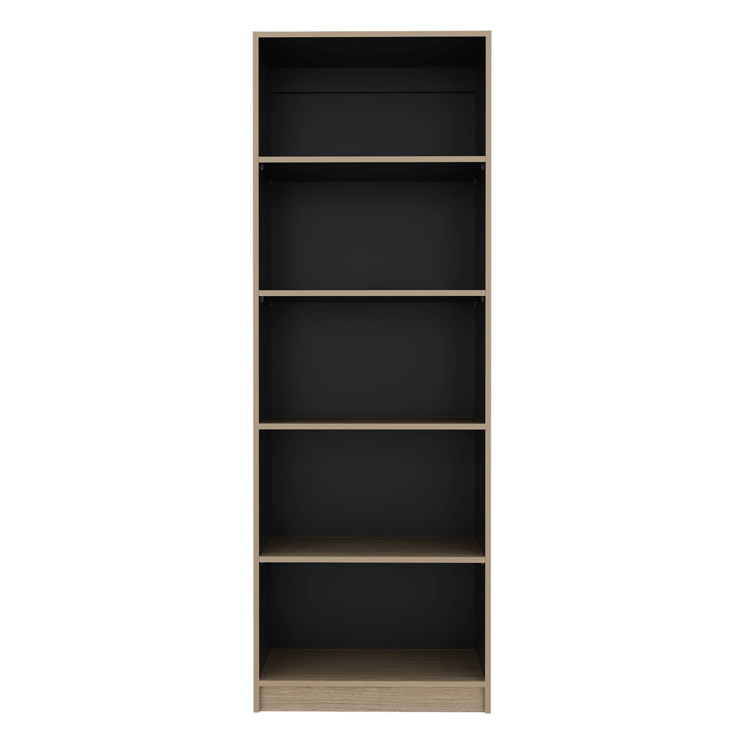 Estantería Home E1 Cartagena 62.8x180.6cm Rectangular con Cinco Compartimientos y con Cuatro Entrepaños - BIBLIOTECAS Y ESTANTERIAS | Bylmo