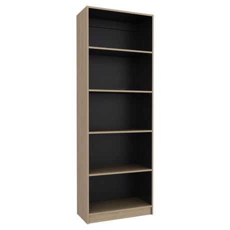 Estantería Home E3 Cartagena 62.8x180.6cm Rectangular con Cinco Compartimientos y con Cuatro Entrepaños - BIBLIOTECAS Y ESTANTERIAS | Bylmo