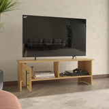 Mesa para TV Navia Fresno Europeo 120.3x42.1cm para TV Hasta 50 Pulgadas con Dos Compartimientos - MUEBLES DE TV | Bylmo