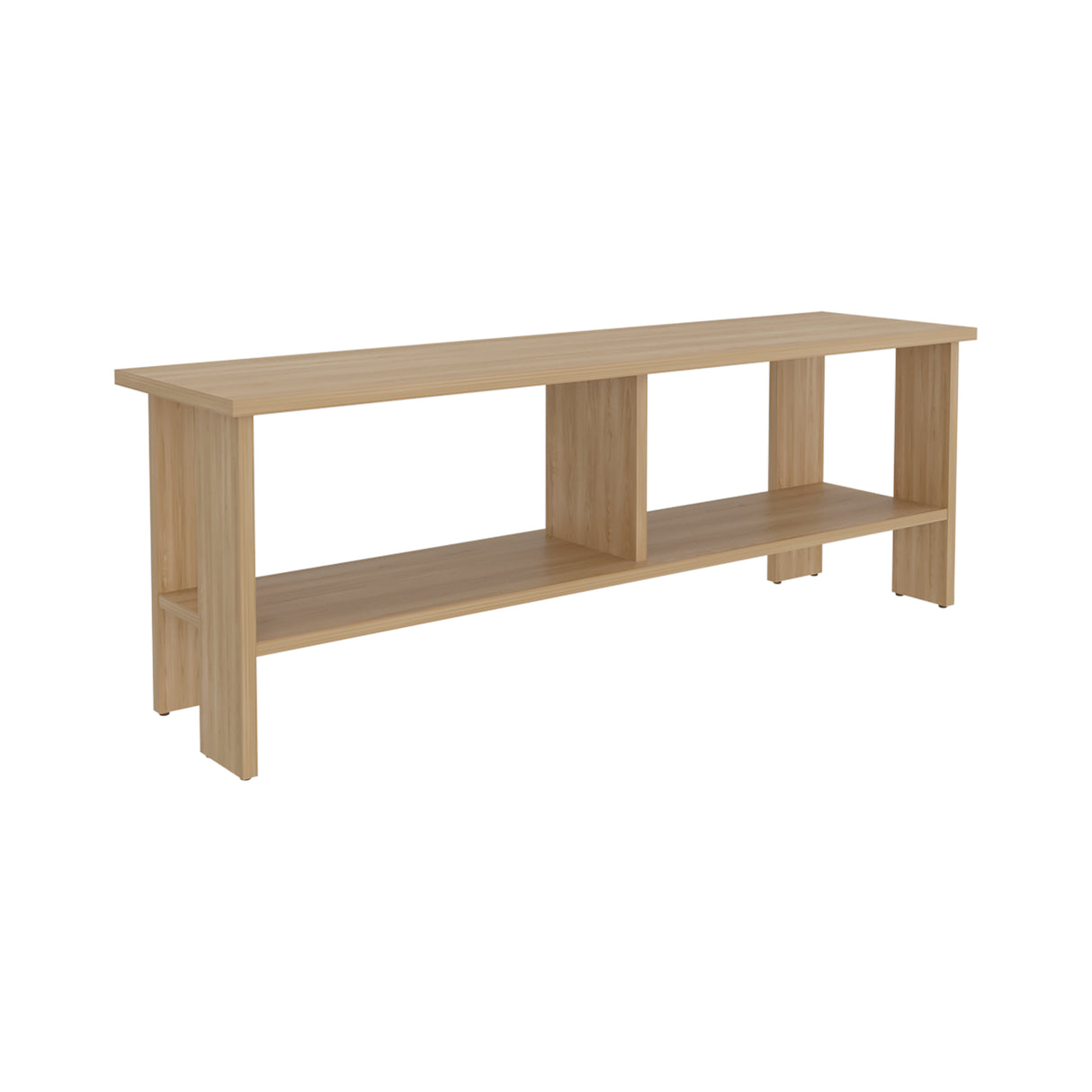 Mesa para TV Navia Fresno Europeo 120.3x41.9cm para TV Hasta 50 Pulgadas con Dos Compartimientos - MUEBLES DE TV | Bylmo