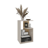 Mesa Auxiliar Adel Capri y Fresno Europeo 39.8x63.4cm Rectangular con Dos Compartimientos - MESAS AUXILIARES | Bylmo