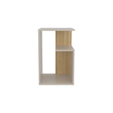 Mesa Auxiliar Adel Capri y Fresno Europeo 39.8x63.4cm Rectangular con Dos Compartimientos - MESAS AUXILIARES | Bylmo