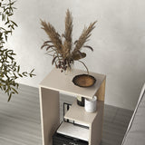 Mesa Auxiliar Adel Capri y Fresno Europeo 39.8x63.4cm Rectangular con Dos Compartimientos - MESAS AUXILIARES | Bylmo