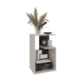 Mesa Auxiliar Adel Capri y Wengue 39.8x63.4cm Rectangular con Dos Compartimientos - MESAS AUXILIARES | Bylmo
