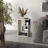 Mesa Auxiliar Adel Capri y Wengue 39.8x63.4cm Rectangular con Dos Compartimientos - MESAS AUXILIARES | Bylmo