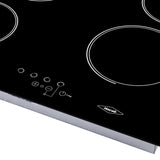 Estufa de empotrar Haceb Negro 68x62.5cm Vitroceramica Electrico con Cuatro Zonas de Cocción - ESTUFAS DE EMPORTRAR Y CUBIERTAS | Bylmo