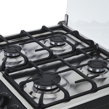 Estufa Haceb Negro 65.5x96.5cm Para Gas Propano con Cuatro Quemadores y con Horno - ESTUFAS | Bylmo