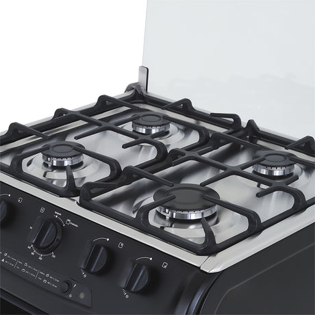 Estufa Haceb Negro 65.5x96.5cm Para Gas Propano con Cuatro Quemadores y con Horno - ESTUFAS | Bylmo