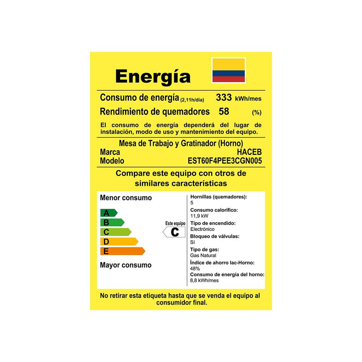 Estufa Haceb Negro 65.5x98.5cm Para Gas Natural con Cuatro Quemadores y con Horno - ESTUFAS | Bylmo