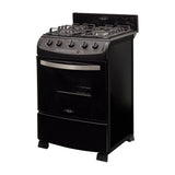 Estufa Haceb Negro 65.5x98.5cm Para Gas Natural con Cuatro Quemadores y con Horno - ESTUFAS | Bylmo