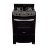 Estufa Haceb Negro 65.5x98.5cm Para Gas Propano con Cuatro Quemadores y con Horno - ESTUFAS | Bylmo