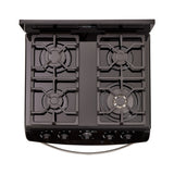 Estufa Haceb Negro 65.5x98.5cm Para Gas Propano con Cuatro Quemadores y con Horno - ESTUFAS | Bylmo