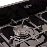 Estufa Haceb Azul 65.5x98.5cm Para Gas Natural con Cuatro Quemadores y con Horno - ESTUFAS | Bylmo