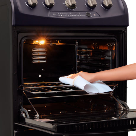 Estufa Haceb Azul 65.5x98.5cm Para Gas Natural con Cuatro Quemadores y con Horno - ESTUFAS | Bylmo