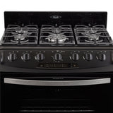 Estufa Haceb Negro 81x98.5cm Para Gas Natural con Seis Quemadores y con Horno - ESTUFAS | Bylmo